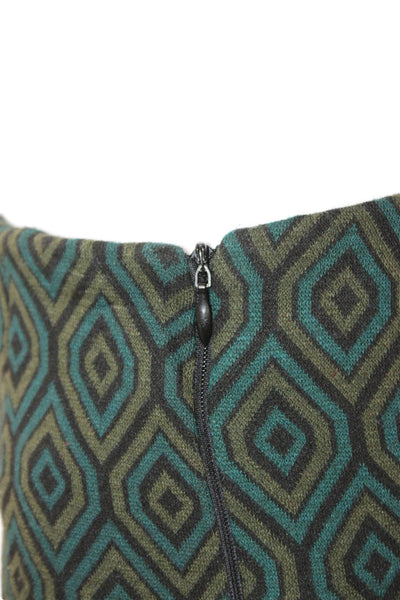 Free People Women Dress Pants Multicolor Geometric Zip Inseam 26 Size 2