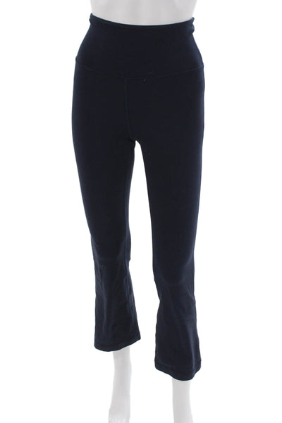 Lululemon Womens Cropped Nylon Leggings Blue Size 2