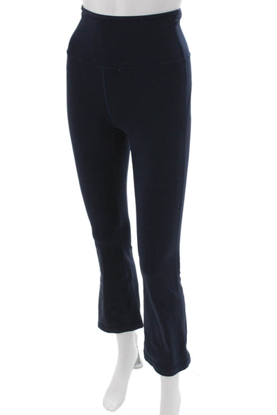 Lululemon Womens Cropped Nylon Leggings Blue Size 2