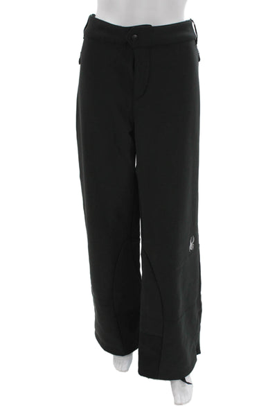 Spyder Womens Black Snow Pants Button Inseam 33 Size 18