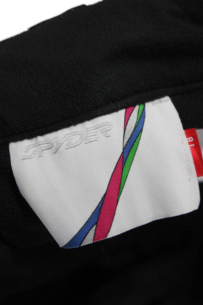 Spyder Womens Black Snow Pants Button Inseam 33 Size 18