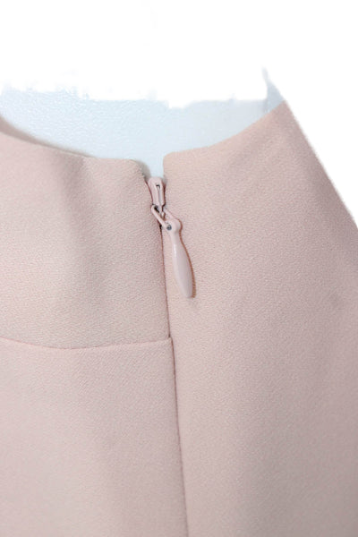 Banana Republic Womens Fit & Flare Pink V-Neck Knee-Length Dress Petite Size 2