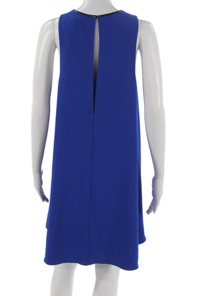 T Alexander Wang Women Shift Dress Blue Sleeveless Round Neck Button Size 8