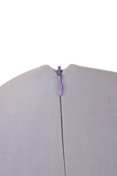Michael Kors Womens Sheath Purple Square Neck Knee Length Dress Size 4