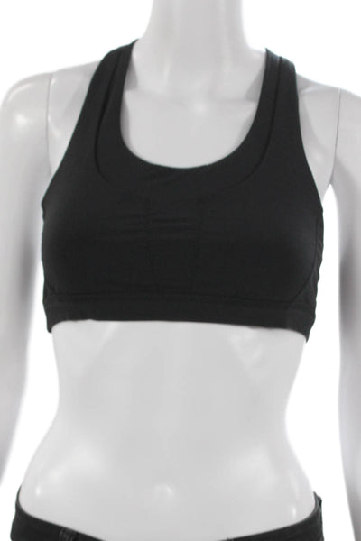 Lululemon Womens Crossed Strap Detail Sports Bra Black Size S