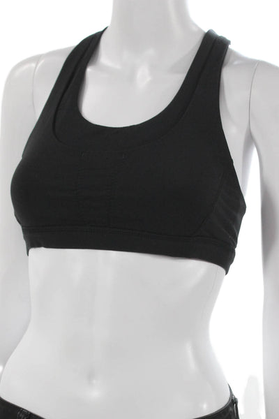 Lululemon Womens Crossed Strap Detail Sports Bra Black Size S