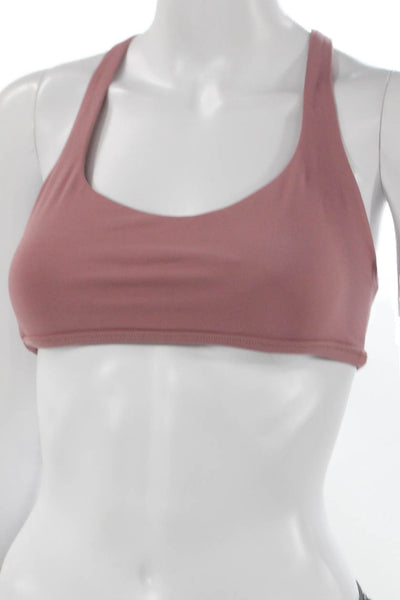 Lululemon Womens Strappy Detail Sports Bra Pink Size S
