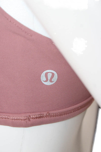Lululemon Womens Strappy Detail Sports Bra Pink Size S