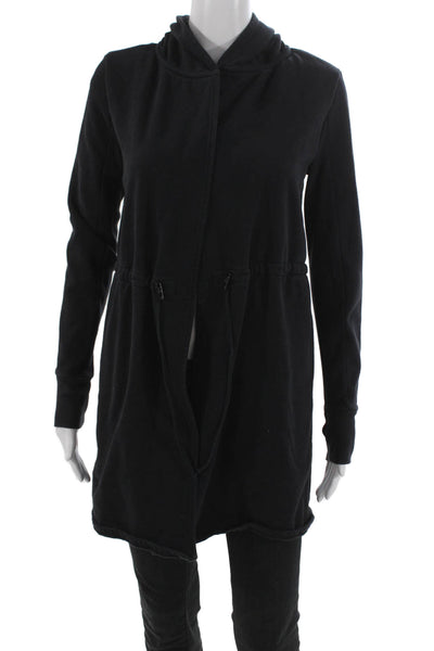 Beyond Yoga Womens Basic Jacket Black Long Sleeve Drawstring Size XS