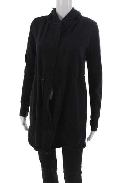 Beyond Yoga Womens Basic Jacket Black Long Sleeve Drawstring Size XS