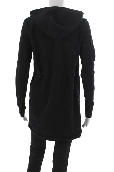 Beyond Yoga Womens Basic Jacket Black Long Sleeve Drawstring Size XS