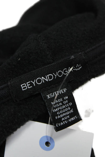 Beyond Yoga Womens Basic Jacket Black Long Sleeve Drawstring Size XS