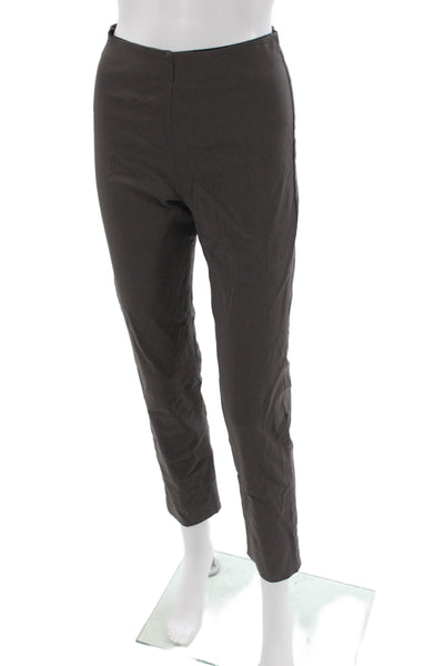 Porto Women Ankle Pants Gray Viscose Pull On Size 0