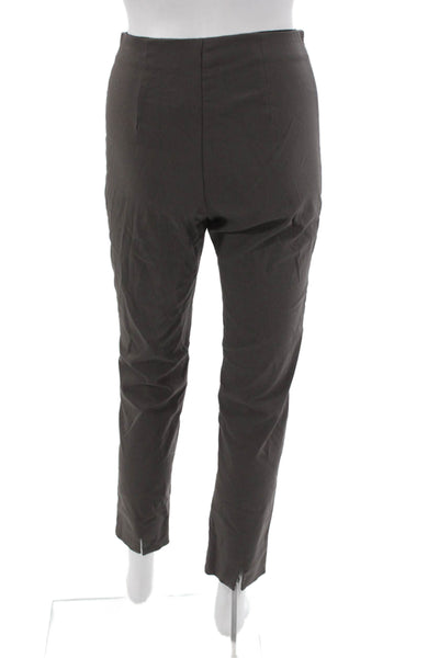 Porto Women Ankle Pants Gray Viscose Pull On Size 0