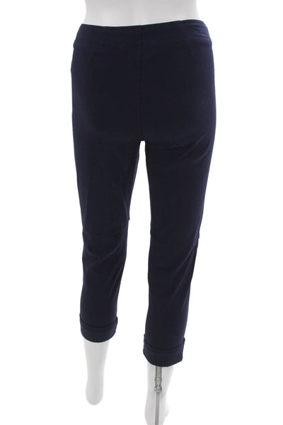 Porto Women Capri Pants Blue Viscose Zip Size 00