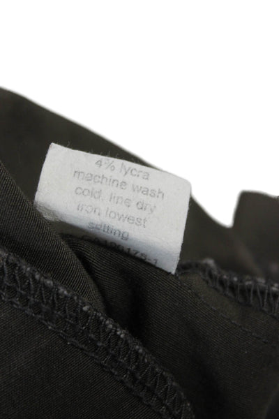 Porto Women Ankle Pants Brown Viscose Zip 26in Inseam Size 1