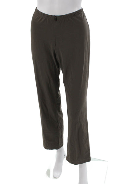 Porto Womens Green Pull On Polyamide Dress Pants Size 1