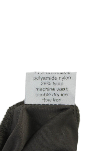 Porto Womens Green Pull On Polyamide Dress Pants Size 1