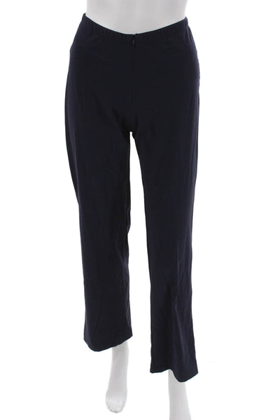 Porto Women Ankle Pants Blue Nylon Zip Solid Size 0