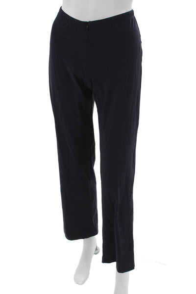 Porto Women Ankle Pants Blue Nylon Zip Solid Size 0