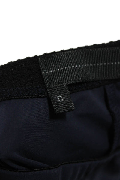 Porto Women Ankle Pants Blue Nylon Zip Solid Size 0