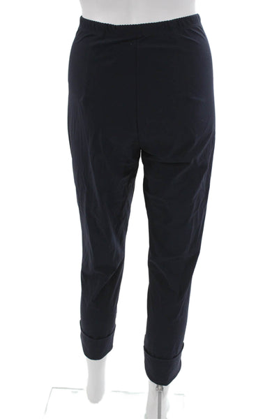 Porto Womens Capri Leggings Blue Nylon Solid Size 1