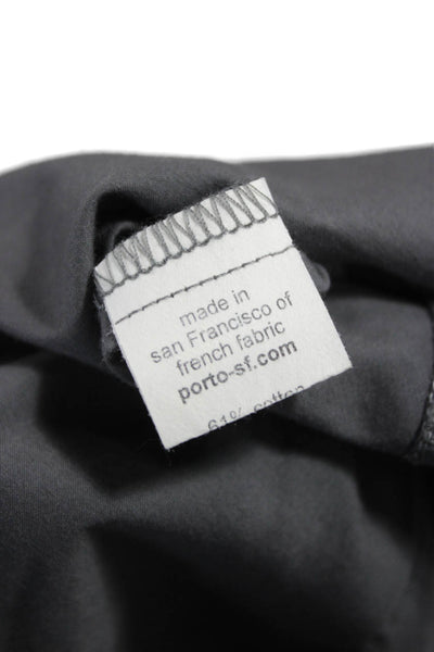 Porto Womens Cargo Skirt Gray Cotton Pull On Short Size 1