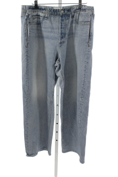 Rag & Bone Womens Straight Jeans Blue Cotton Size L
