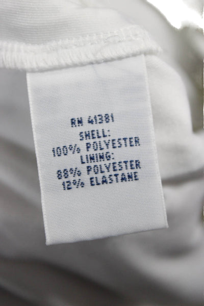 Polo Golf Ralph Lauren Womens White Mini Skirt Polyester Button Size 8