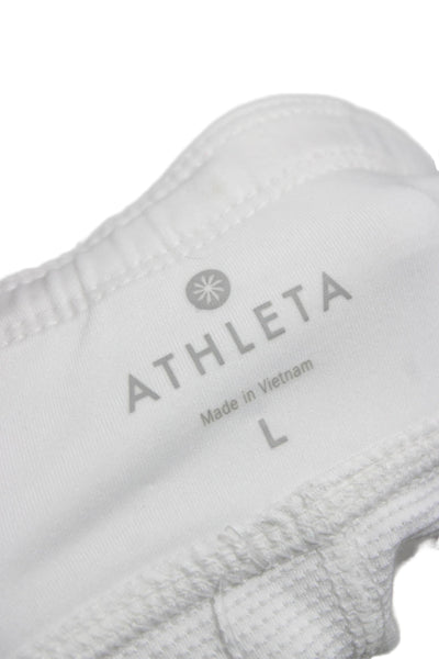 Athleta Womens Athletic White Short Skort Polyester Pull On Size L