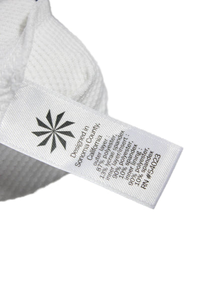 Athleta Womens Athletic White Short Skort Polyester Pull On Size L