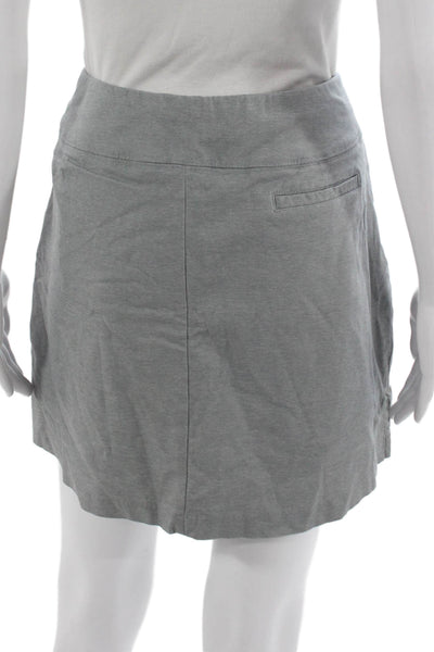 Lady Hagen Womens Athletic Short Gray Rayon Skirt Size L