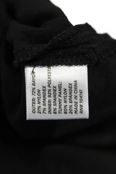 Lady Hagen Women Black Rayon Mini Skirt Pull On Size L
