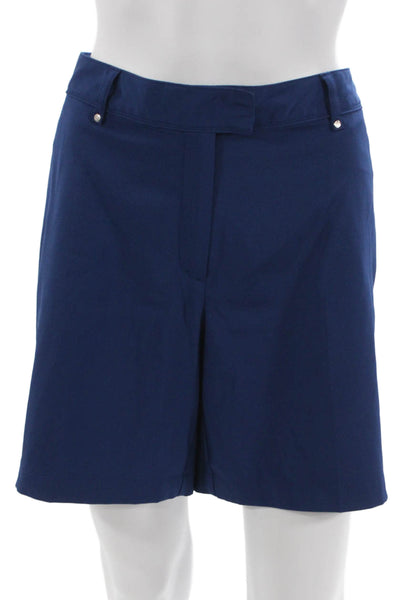Lady Hagen Women Athletic Shorts Blue Polyester Size 12