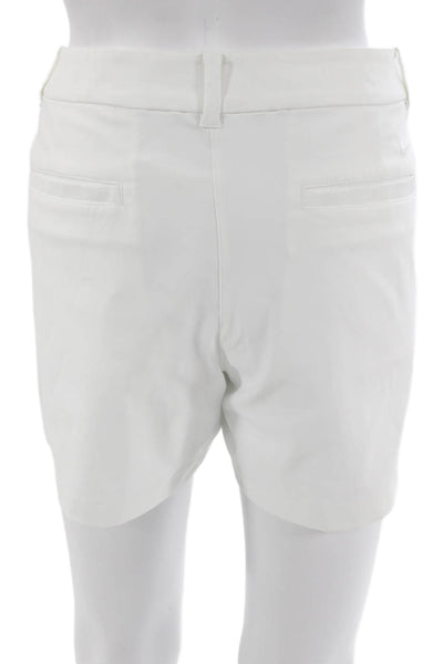 Nike Golf Women Athletic White Polyester Zip Shorts Size 12