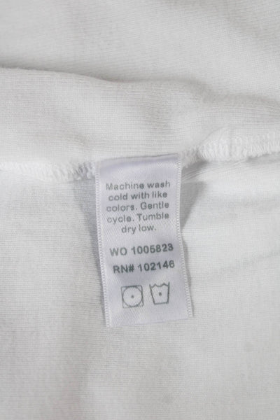 Michael Stars Womens Basic Cotton Scoop Neck Sleeveless Tank White Size S