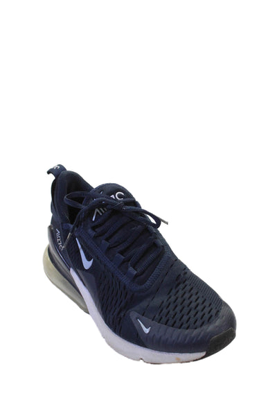 Nike Boys Air Max 270 Slip On Lace Up Sneakers Shoes Navy Size 6.5Y