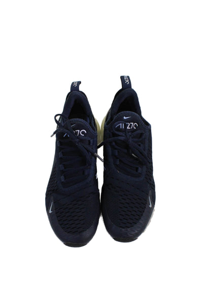 Nike Boys Air Max 270 Slip On Lace Up Sneakers Shoes Navy Size 6.5Y