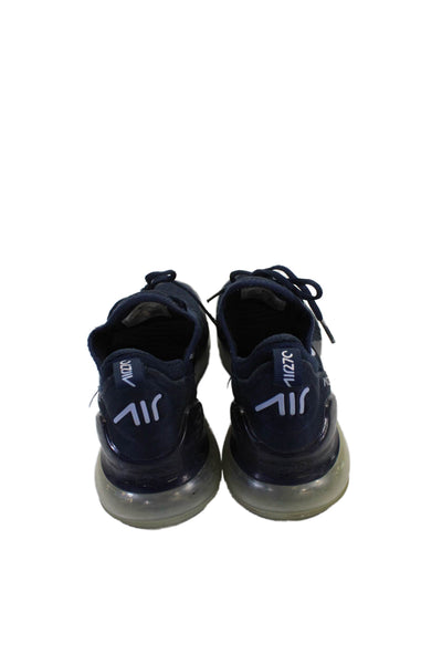 Nike Boys Air Max 270 Slip On Lace Up Sneakers Shoes Navy Size 6.5Y
