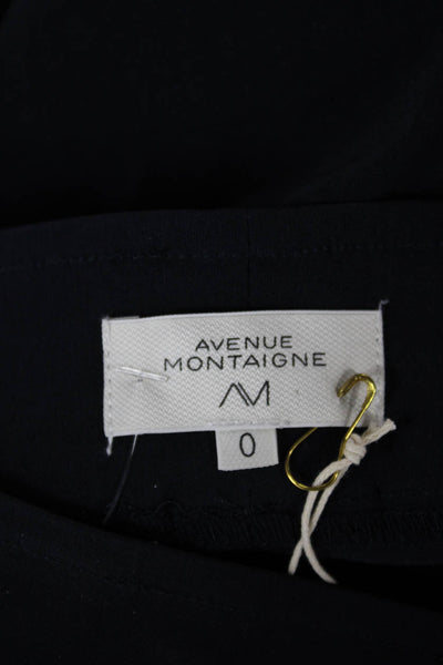 Avenue Montaigne Womens Ankle Leggings Blue Viscose Blend Size 0