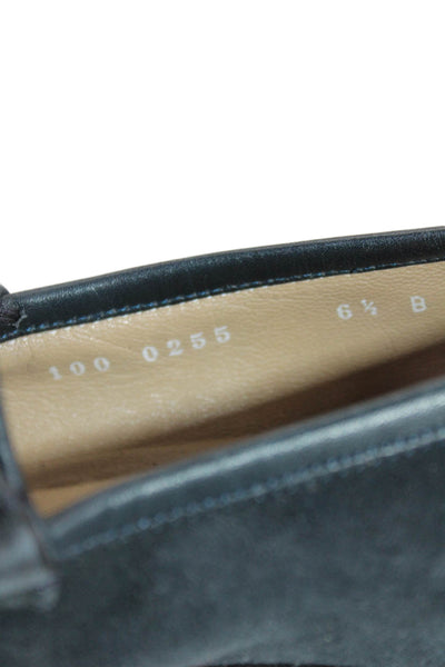 Gucci Womens Horsebit Suede Slip On Loafers Shoes Black Size 6.5B