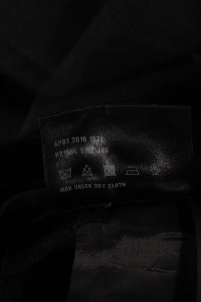 Prada Women Ankle Pants Gray Virgin Wool Zip Size 38