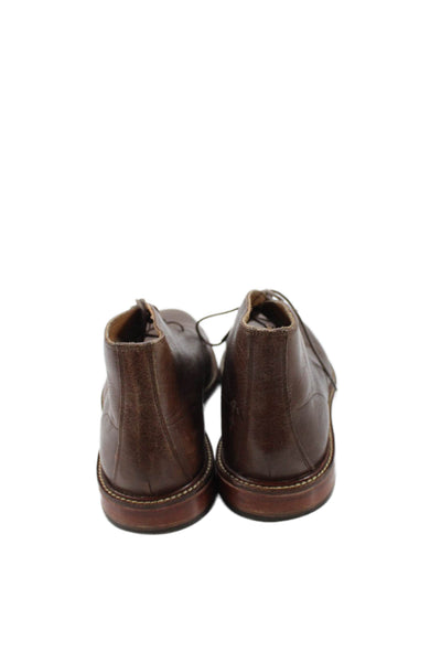 Cole Haan Womens Leather Laced Ankle Boots Brown Size 10.5
