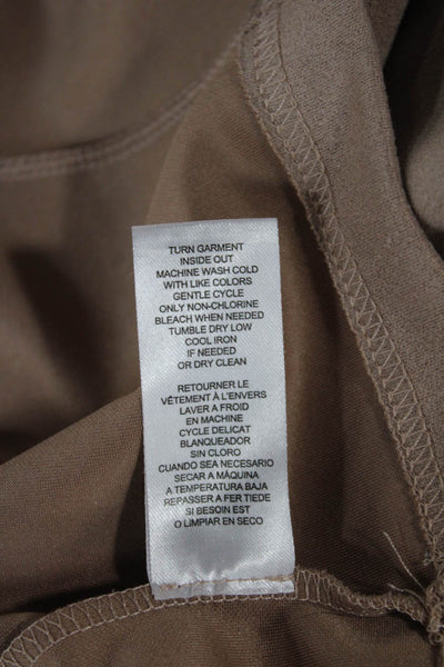 T Tahari Womens Beige Pullover Hoodie Long Sleeve Polyester Blend Size XL