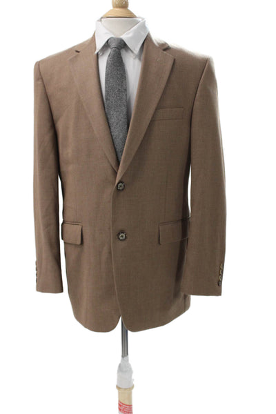 Adolfo Men Brown Button Blazer Size 40