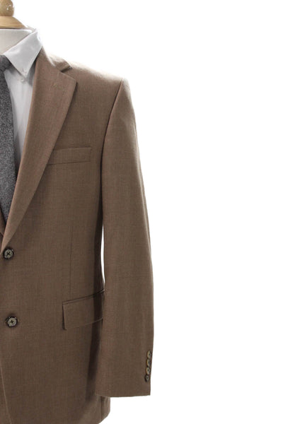 Adolfo Men Brown Button Blazer Size 40