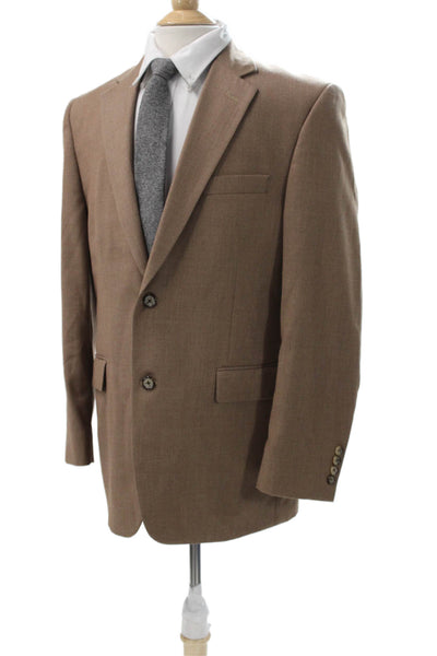 Adolfo Men Brown Button Blazer Size 40