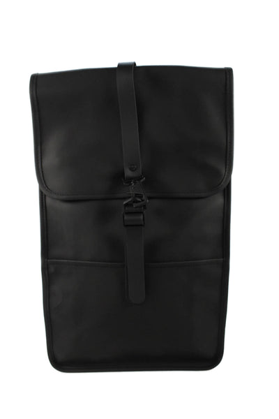 Rains Unisex Adults Adjustable Multi-Pocket Backpack Black