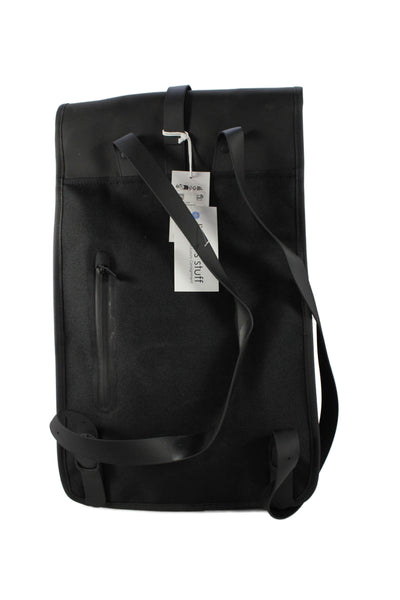 Rains Unisex Adults Adjustable Multi-Pocket Backpack Black
