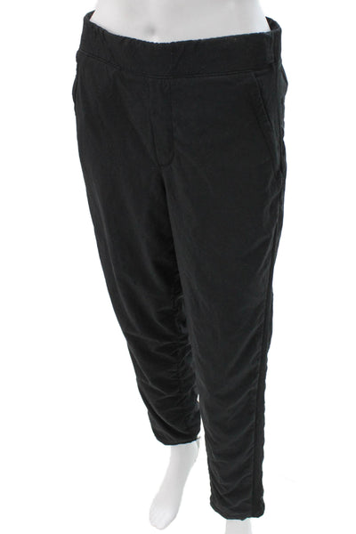 Athleta Womens Jogger Pants Black Polyester Pull On Size 6
